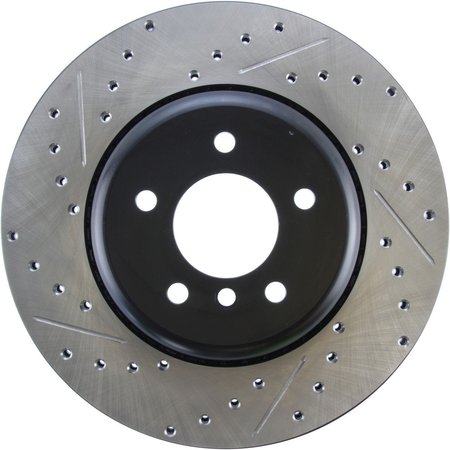 CENTRIC PARTS Sport Drilled/Slotted Brake Rotor, 127.34072R 127.34072R